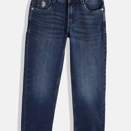 U.S. Polo Assn. Kids Boys Slim Fit Light Fade Stretchable Jeans-picture-19