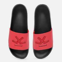 WROGN Men Brand Logo Textured Sliders-picture-33