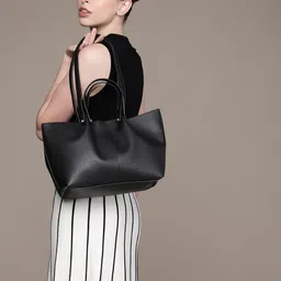 French Connection Structured Shoulder Bag with Pouch-4