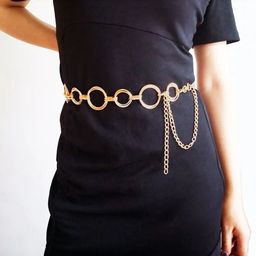 Yellow Chimes Gold Plated Waist Chain-picture-32