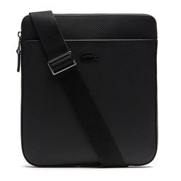 Lacoste Men Black Solid Leather Messenger Bag-image-40