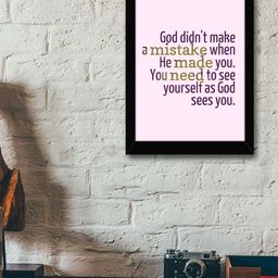 TIED RIBBONS Black & White Printed Inspirational Quotes Framed Wall Art-image-83