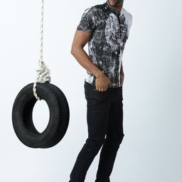 Huetrap Men White & Black Printed T-shirt-image-99