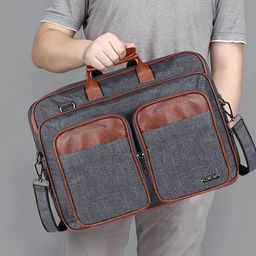LOREM Men Textured Laptop Bag-67