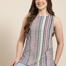 HERE&NOW Striped Kurti-image-68