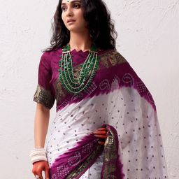 Bandhanivilla Bandhani Zari Pure Silk Bandhani Saree-image-90