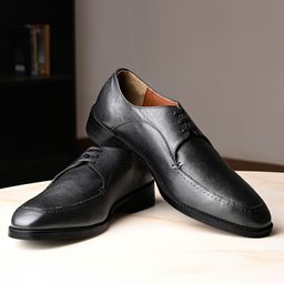 Louis Stitch Men Egyptian Crust Leather Lace-Up Derby Shoes-picture-6