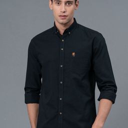 Red Tape Button-Down Collar Pure Cotton Casual Shirt-image-22