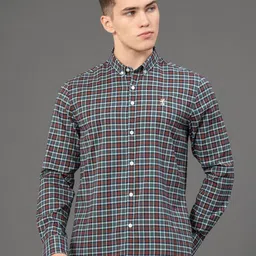 Red Tape Men Checked Button-Down Collar Casual Shirt-picture-12
