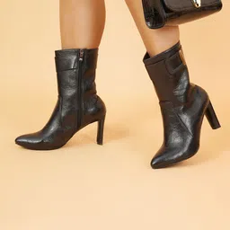Sherrif Shoes Women Casual Slim-Heeled Regular Boots-28