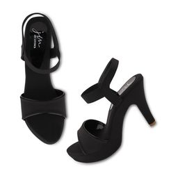 JM Looks Open Toe Platform Heels With Backstrap image 3