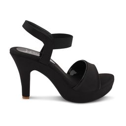 JM Looks Open Toe Platform Heels With Backstrap image 2