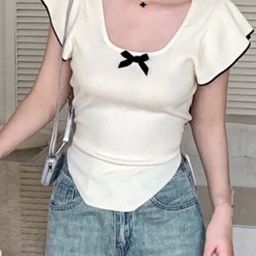 StyleCast Women Solid Flared Sleeves Square Neck Top-image-29