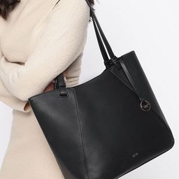 IRTH Textured Structured Shoulder Bag-58
