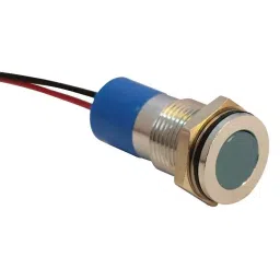 APEM INDIC FLUSH CHROME BLUE 12VDC,IP67, Q14F3CXXB12E-picture-4