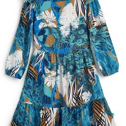 JusCubs Print Fit & Flare Dress-15
