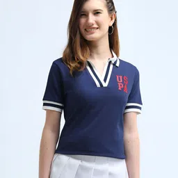 U.S. Polo Assn. Women Women V-Neck T-shirt-image-40