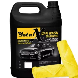 Yotal Extra Car Shampoo for Car Care 5LTR with Two Piece Microfiber Cloth 40 x40cm-picture-8