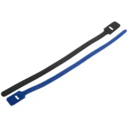 RS PRO Cable Tie, Hook and Loop, 325x25 mm, Blue Nylon, 1797176-78