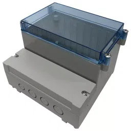 MULTICOMP PRO Plastic Enclosures DUAL COMPARTMENT ENCLOSURE, ABS, GRY/CLR, MC003611-image-12