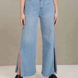 U.S. Polo Assn. Light Blue Relaxed Fit High Rise Jeans-image-100