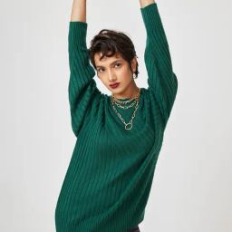 The Label Life Green Self Design Sweater-image-58