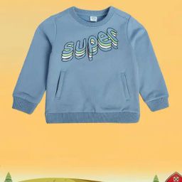 MINIKLUB Kids Blue Graphic Print Full Sleeves Sweatshirt-image-27