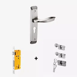 Dorset Zara ML ZA 254 mm(10 Inch) SS Finish Combo Lock Sets With Coin and Knob Cylinder (70mm)-3