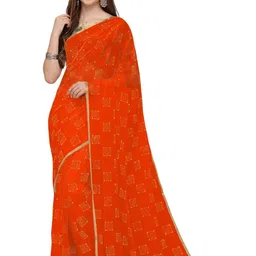 REDFISH Printed Daily Wear Chiffon Saree-picture-38