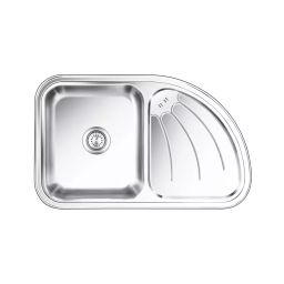 Nirali BG Right Hand Drain Board Kitchen Sink D'signo Series 865x532 mm (34x21 inch) Anti-Scratch Finish Stainless Steel, Ultimo-image-99