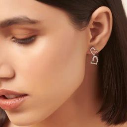 Shaya 92.5 Sterling Silver Jar of Hearts Earrings for Women-image-54