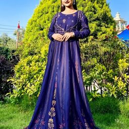 HERE&NOW Women Ethnic Motifs Printed Anarkali Kurta-image-54