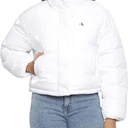 Calvin Klein Bright White Quilted Regular Fit Puffer Jacket-picture-12