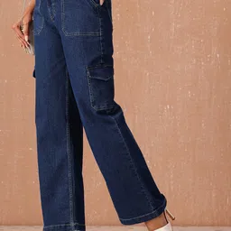 all about you Women Wide Leg High-Rise Stretchable Jeans-image-43