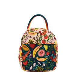 Chumbak Green & Orange Printed Lunch Bag-image-11