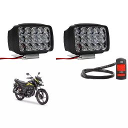 Cartronics 15  LED Fog Light With On/Off Switch  for Honda CB Shine (Set of 2 Pcs)-13