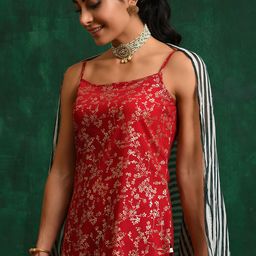 Sangria Printed Kurta With Palazzo & Dupatta Set image 3
