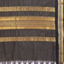 yourwish Checked Zari Pure Cotton Mysore Silk Saree image 5