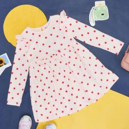 YU by Pantaloons Kids Pink Cotton Printed Full Sleeves Dress-image-63