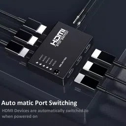 LOTA High-Speed 5x1 HDMI Switch Black 5 Input & 1 Output Ports with Remote, MST-835-LT image 2