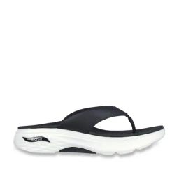 Skechers Men's MAX CUSHIONING ARCH FIT PRIME Black White Sports Sandals-image-41