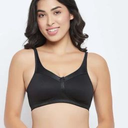 Clovia Black Cotton T-Shirt Bra-picture-22