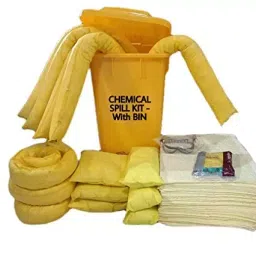 TECHNOSPILL Chemical Spill Kit with Wheel Trolley Bin 75 L-99
