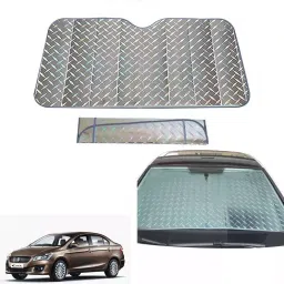 Auto Pearl F67 Dashboard Sun Shade Cover with Suction Cup for Maruti Suzuki Ciaz (Grey)-41