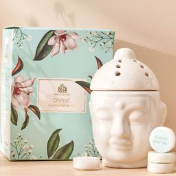 Home Centre Divine 5 Pieces Ceramic Buddha Burner Set-30