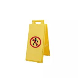 RS PRO PP No Pedestrians Prohibition Sign 640 x 280mm, 1745958-44
