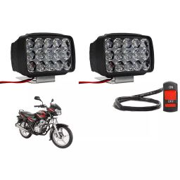 Cartronics 15  LED Fog Light With On/Off Switch  for Bajaj Discover 125 (Set of 2 Pcs)-21