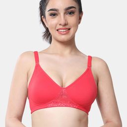 Envie Non-Padded Non-Wired Full Coverage T-Shirt Lace Bra-image-73