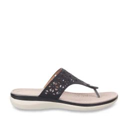 Mochi Women's Black Thong Sandals-picture-18