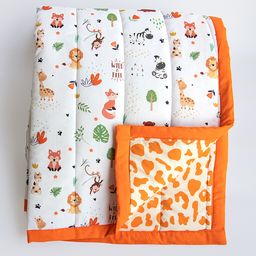 Yellow Doodle Reversible Comfort Quilt - Multicolour-image-88